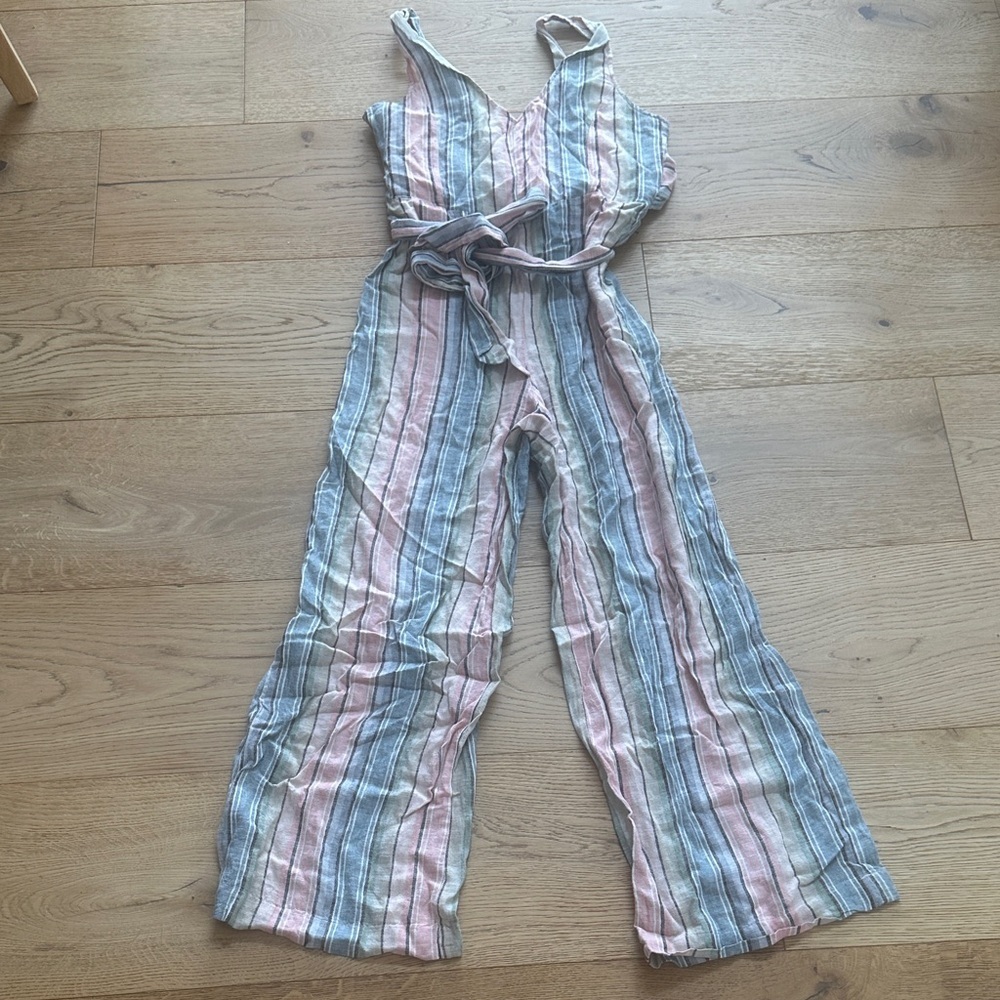 Indigo Rein Multicolor Striped Jumpsuit M